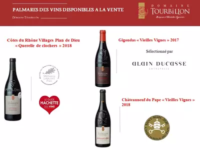 Palmares des vins disponibles à la vente